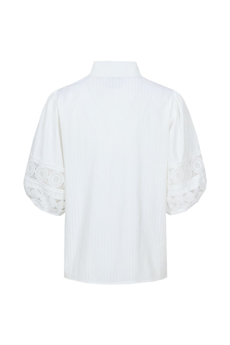 C&S The Label Liora Blouse Offwhite | Tijdloos & Licht